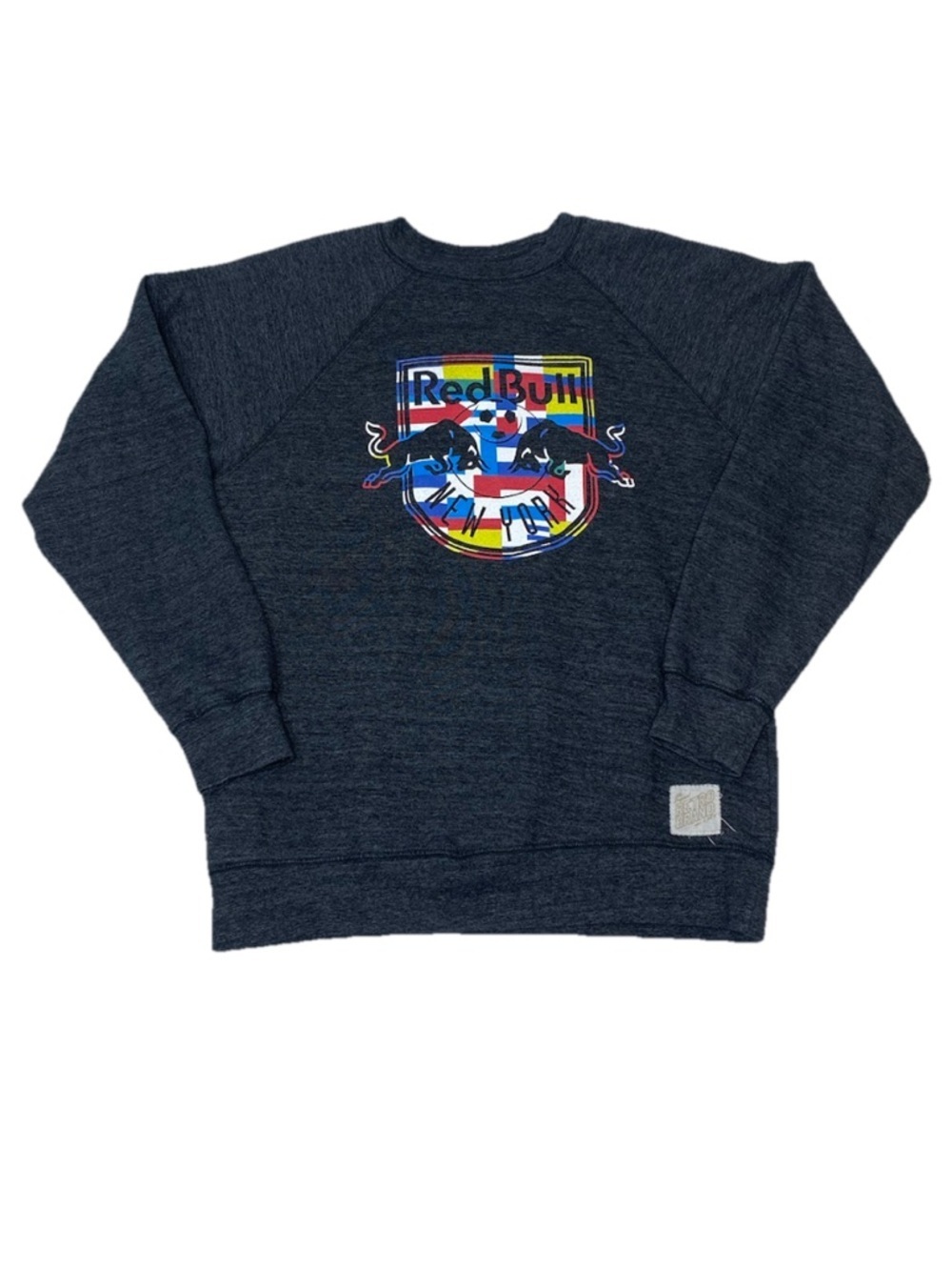 New York Red Bulls MLS Men’s Gray Pullover Sweatshirt Medium Crewneck